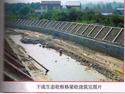 干流生态砼框格梁砼浇筑 干流生态砼框格梁砼浇筑